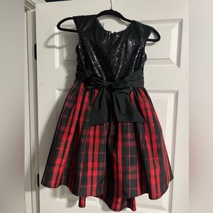 Red/Black Girls Buffalo check dress